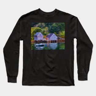 A Pair of Sheds in Boutilier's Cove Long Sleeve T-Shirt